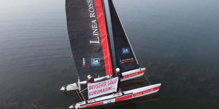 Göldeki susuzluğa yelken açtılar!